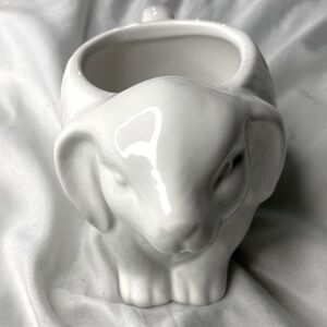 Brightstar White Ceramic Bunny Figurine Mug